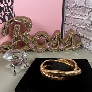 Elegant Gold Coil Bracelet